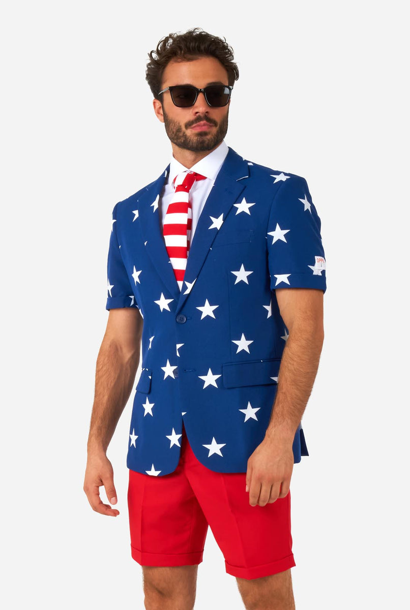 Summer Stars and Stripes | 4th of July USA Flag Outfit | OppoSuits