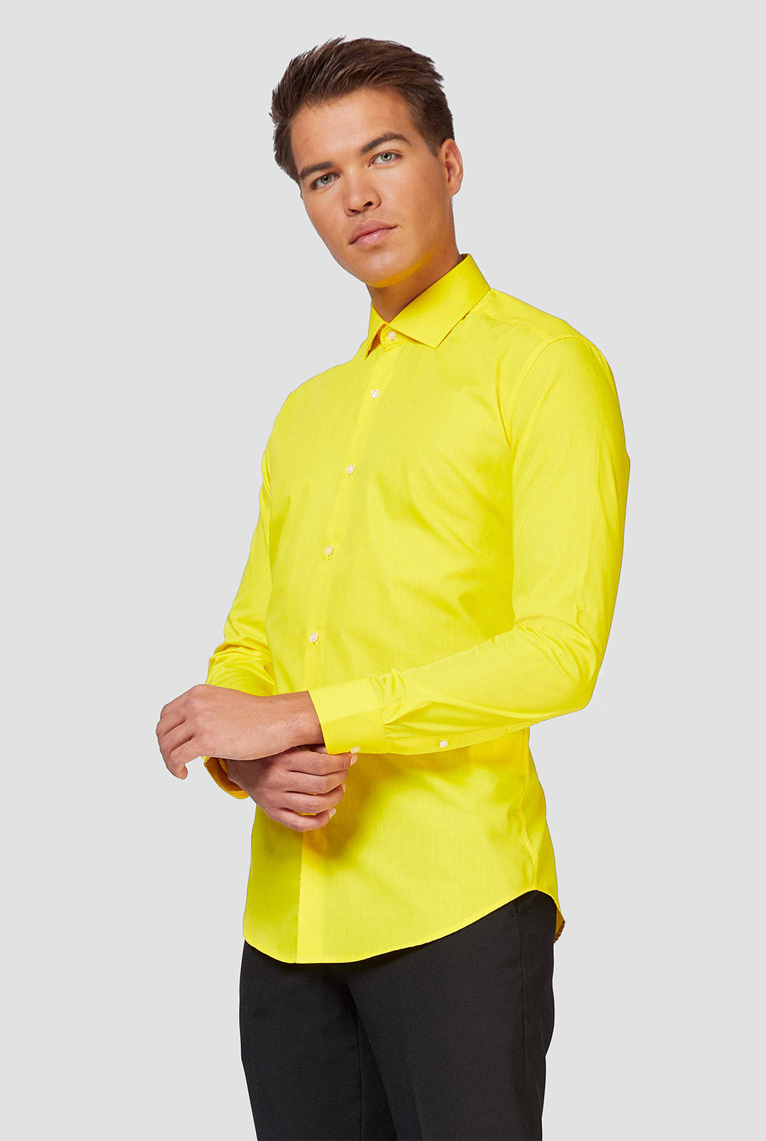 Yellow Fellow Shirt Long Sleeved Dress Shirt OppoSuits