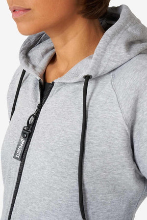 Man wearing grey onesie