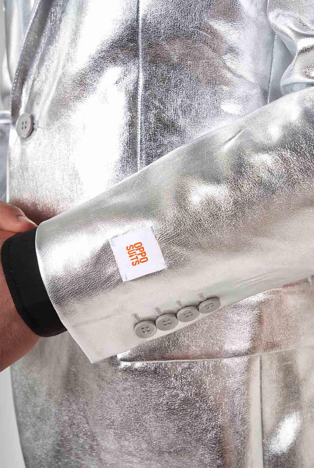 OppoSuits Shiny Silver Suit Men: Style Guide