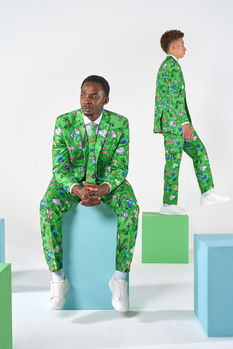 Minecraft Suits: In-Game Armor vs OppoSuits Fashion