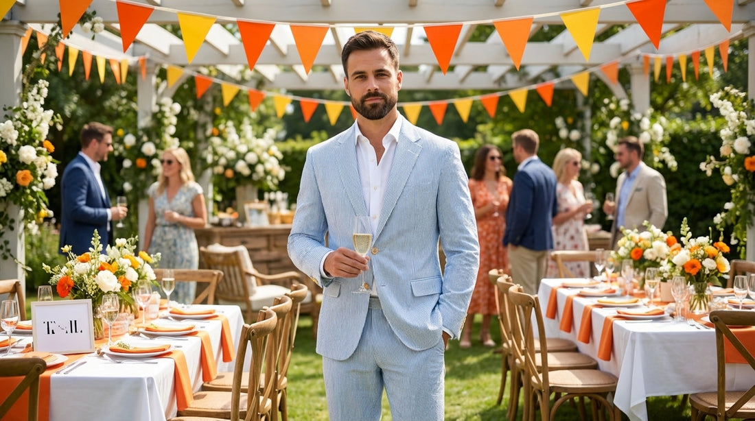 outdoor wedding suit ideas by venue