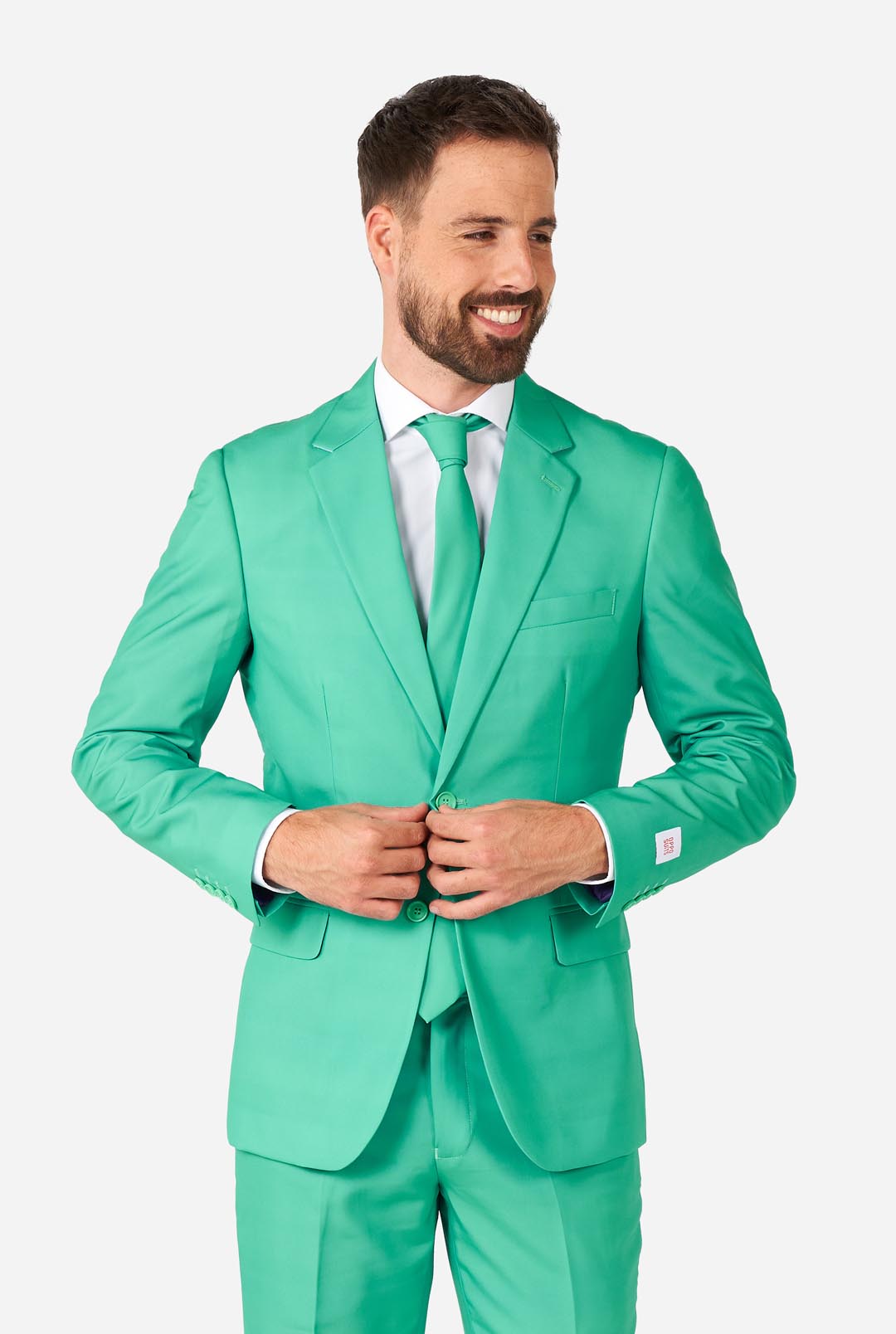 Trendy Turquoise, Blue green Men's Suit