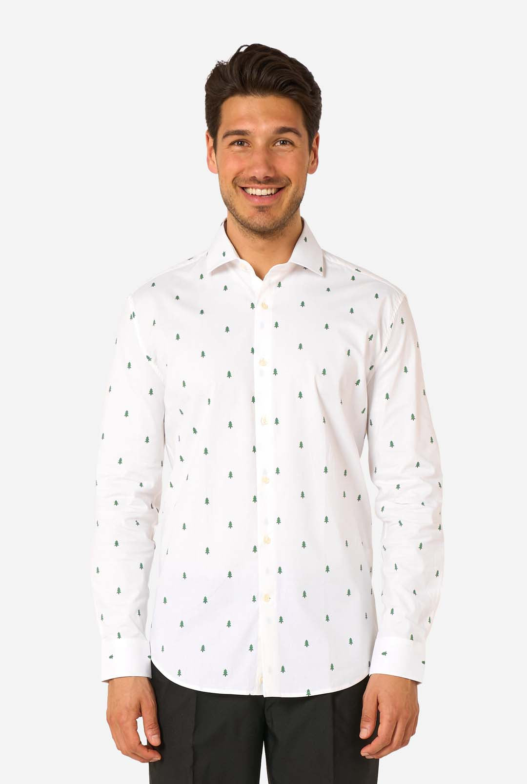 OppoSuits Men's Christmas Trees Christmas Shirt - Multi