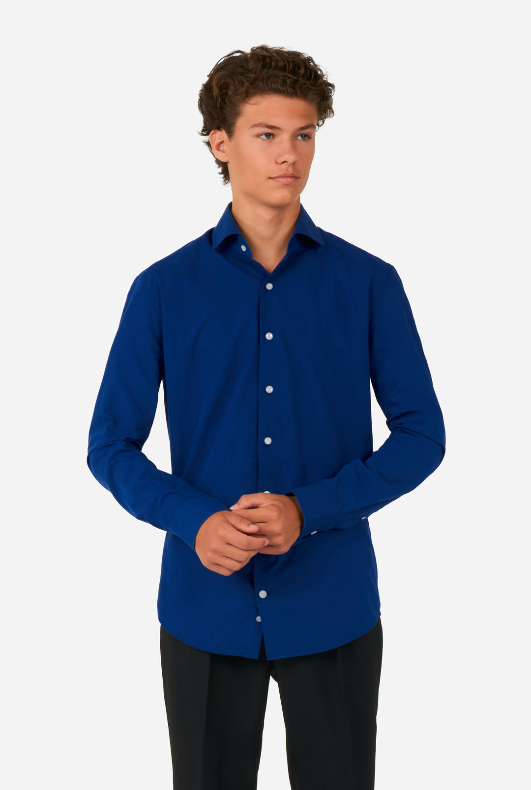 OppoSuits Teen Boys Shirt - Navy Royale - Blue OppoSuits Teen Boys Shirt - Navy Royale - Blue