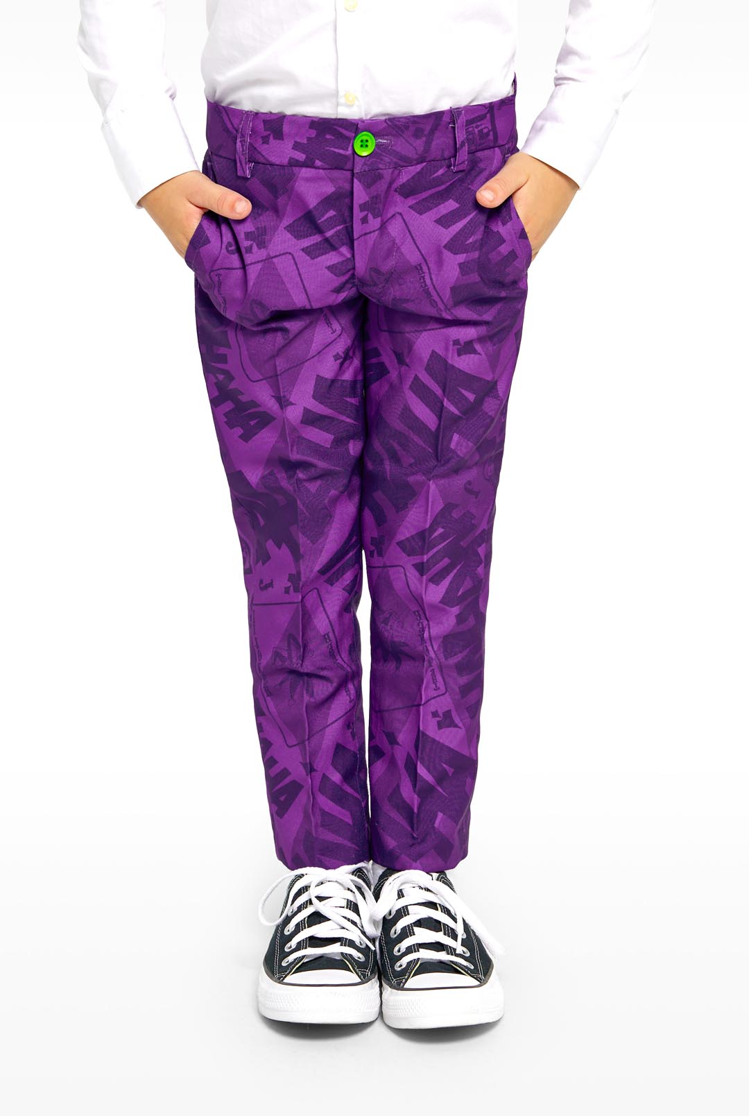 purple dress pants joker JOKER CROWN PRINCE OF CRIME PURPLE COSTUME PANTS