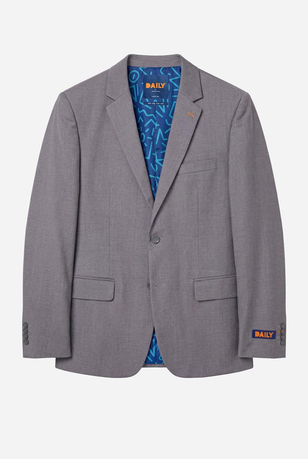 Image of a grey blazer from OppoSuits Daily.