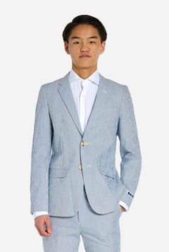 Teen wearing Casual suit with Seer Sucker design