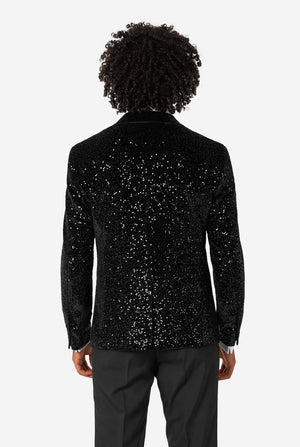 Dinner Jacket - Black Sequins