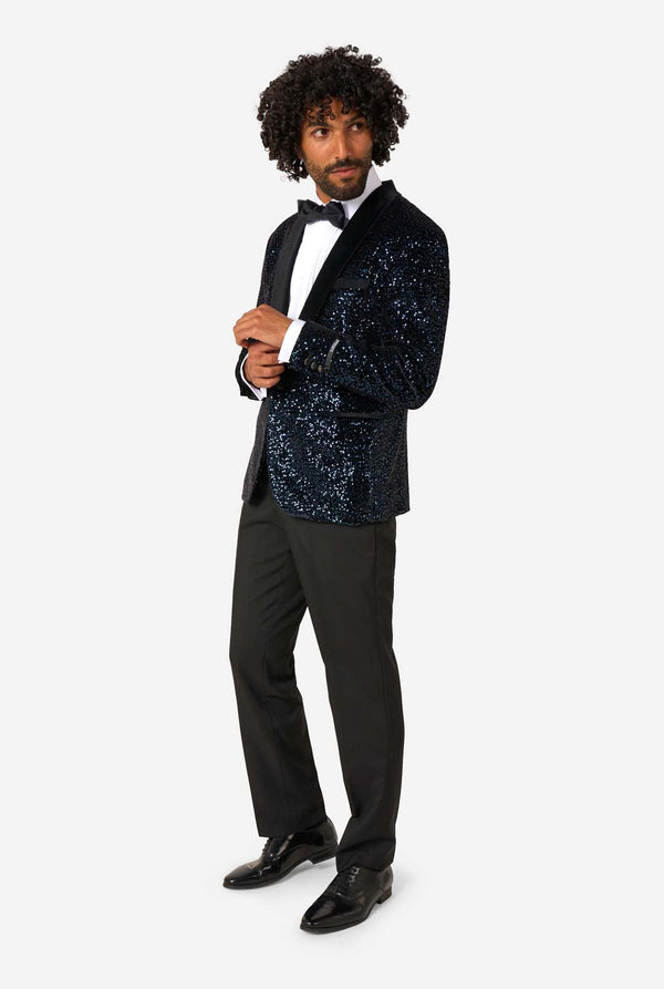 Dinner Jacket - Navy Sequins