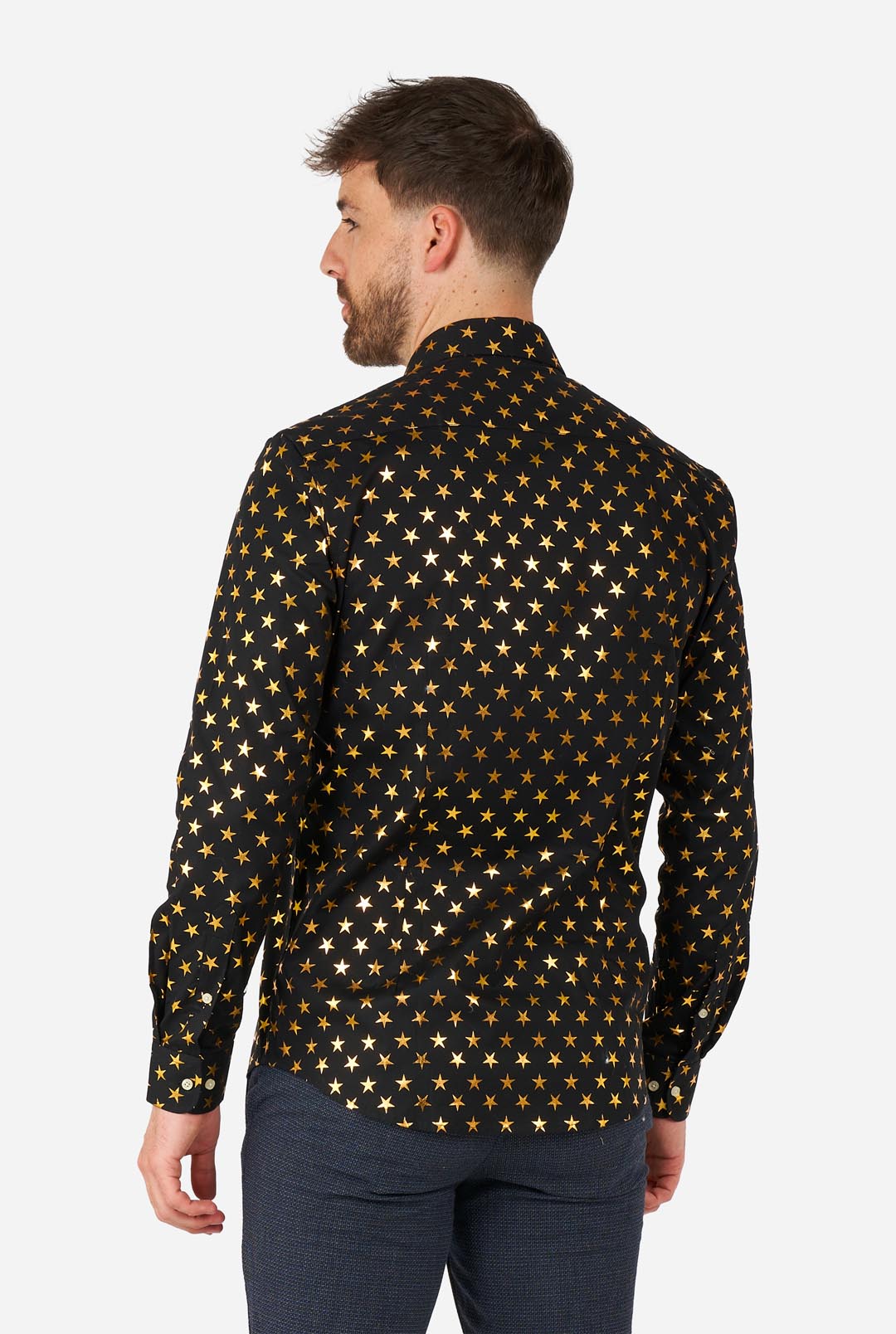 polka dot mens dress shirt Fortino Landi Men's 100% Cotton Big Polka Dot Design Spread Collar Dress Shirt (15-15.5 Neck 34/35 Sleeve, White) at Amazon Men's Clothing store