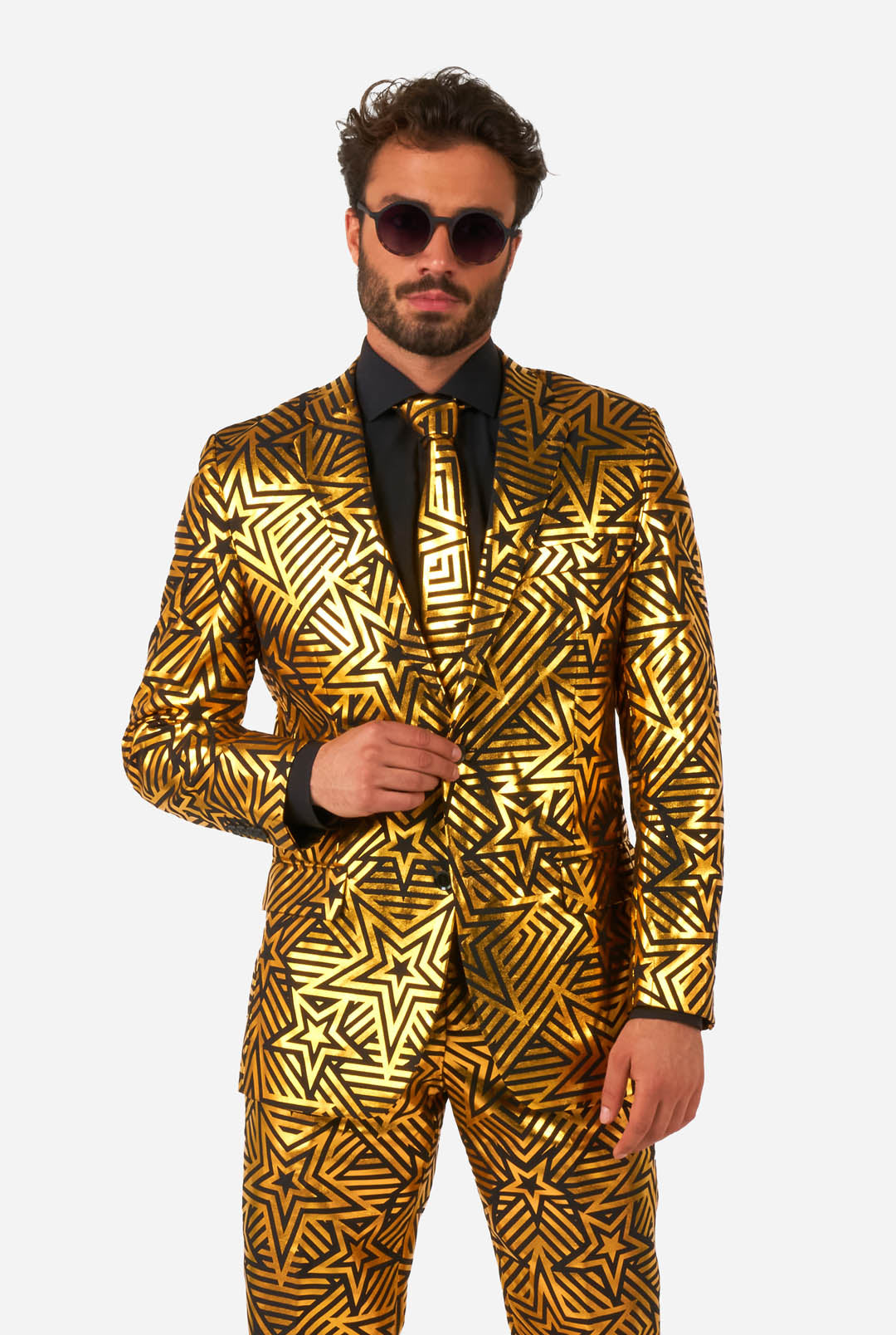 New Years Eve outfit for men with prints OppoSuits