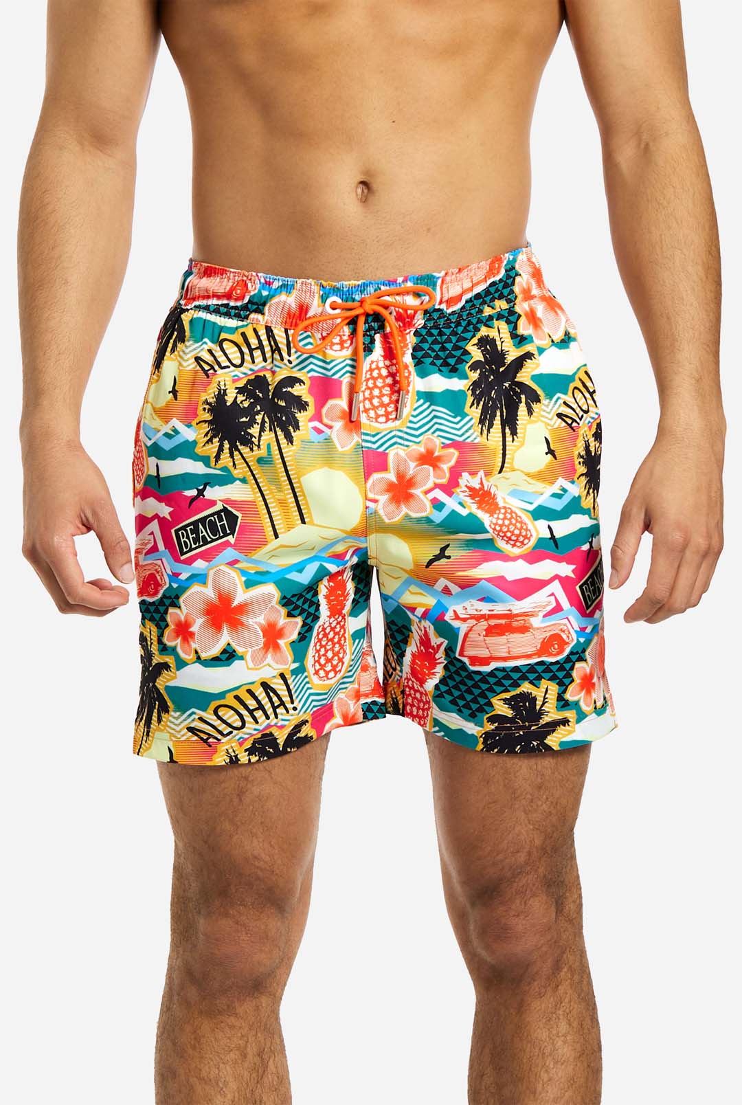 Aloha Hero Swim Trunks | Stylish Swim Shorts | OppoSuits