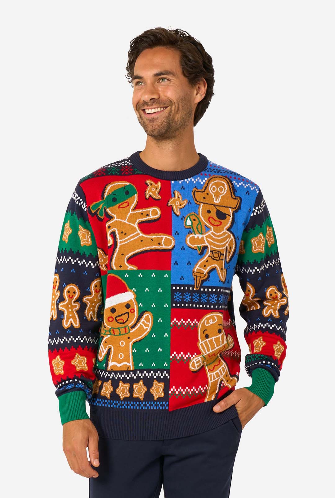 Gingerbread Christmas | Knitted Christmas Sweater | OppoSuits