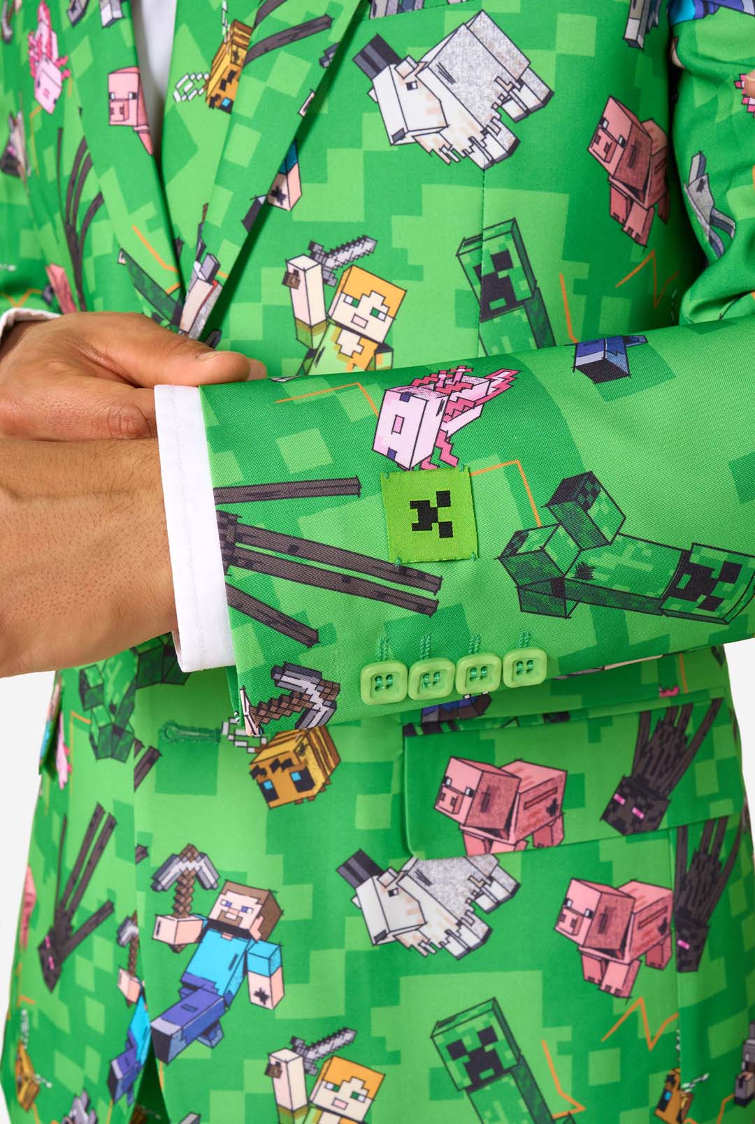 Minecraft | Mens Suit with Minecraft print | OppoSuits