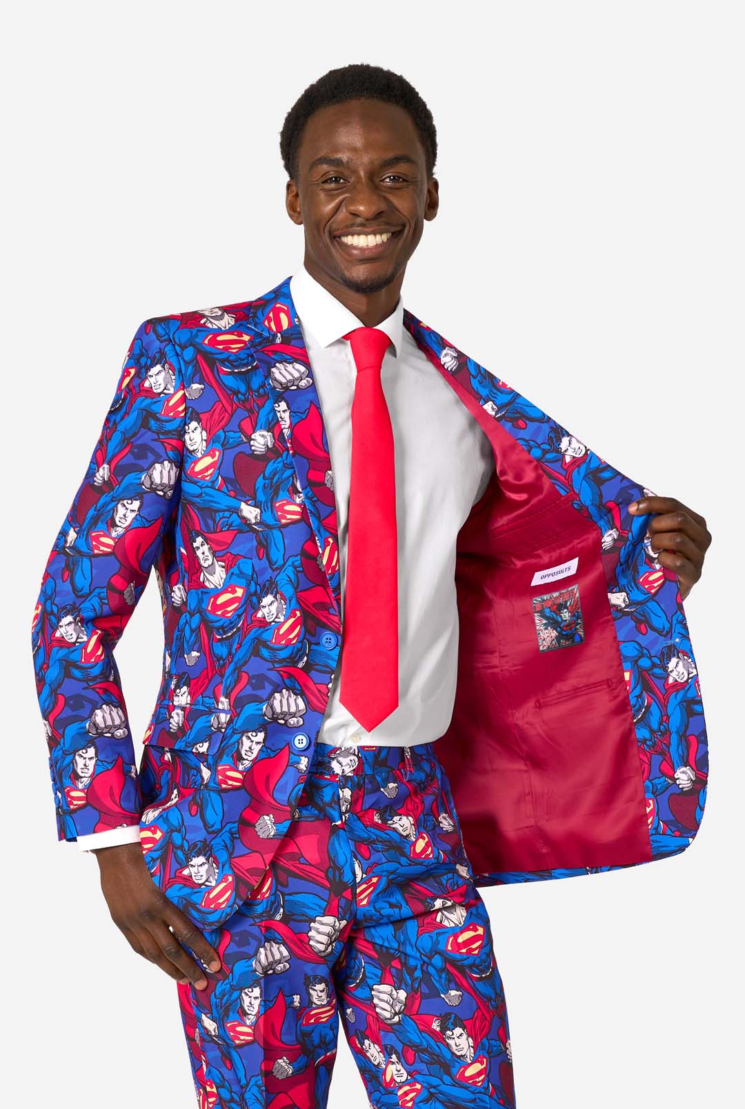 Adults OppoSuits Superman Man of Tomorrow Suit - Extra Large 44 Adults OppoSuits Superman Man of Tomorrow Suit - Extra Large 44