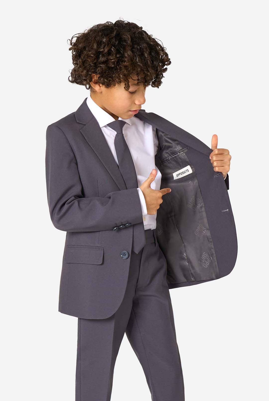 formal dress for boys OppoSuits Boys Charcool, Small