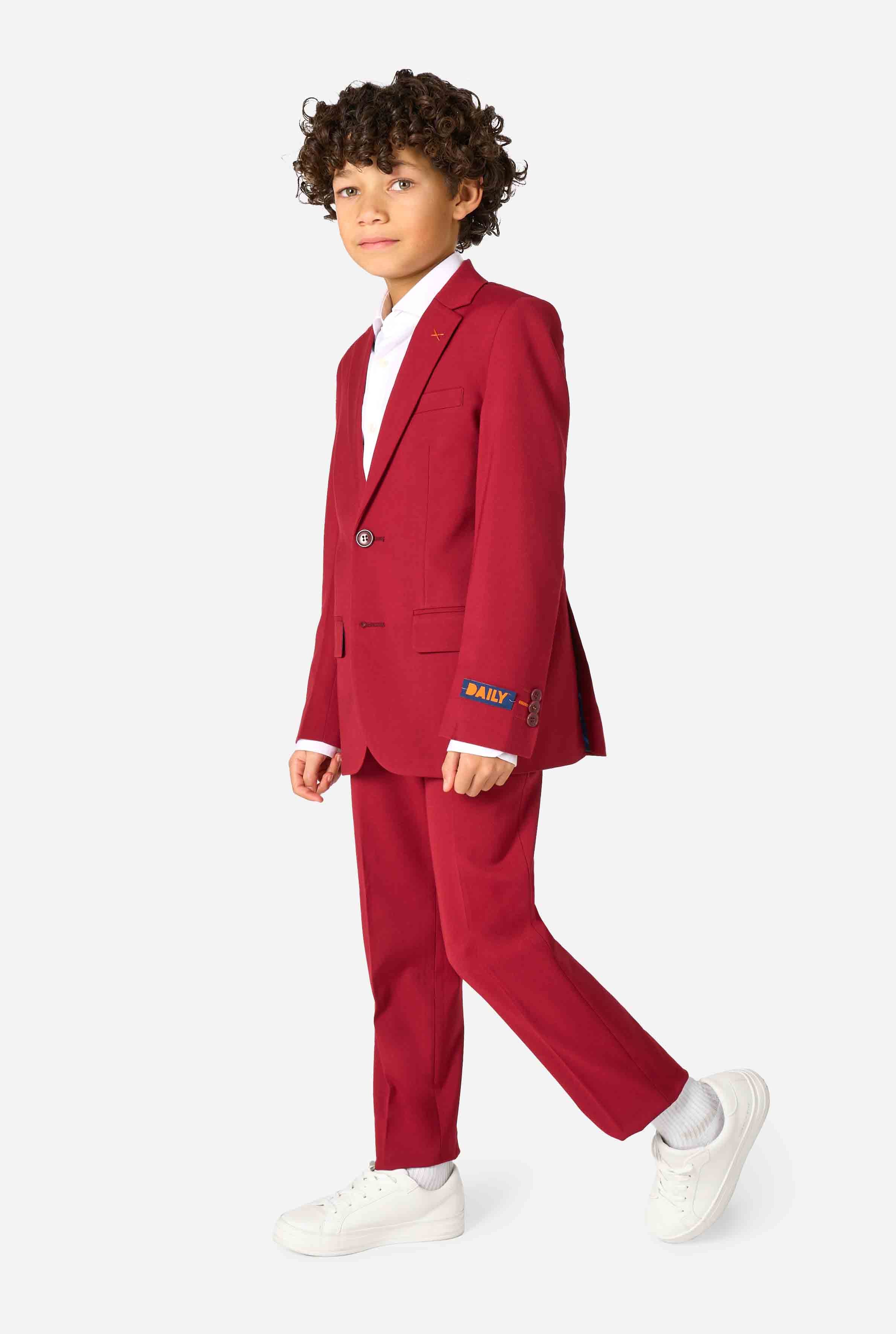 Bright Burgundy Boys Suit | Red Suit Kids | OppoSuits Daily US 2Y Bright Burgundy Boys Suit | Red Suit Kids | OppoSuits Daily US 2Y