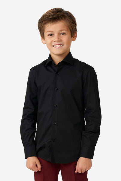 boys black dress shirt 2-Button Tuxedo  FlexSuits %20Comfort Daniel Ellissa Boys Satin Long
