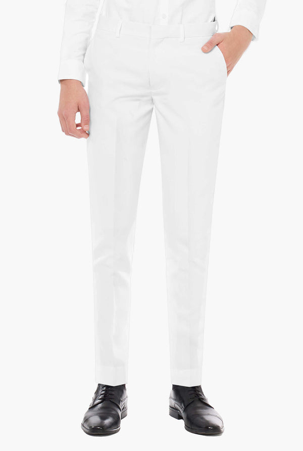 Teen wearing white suit