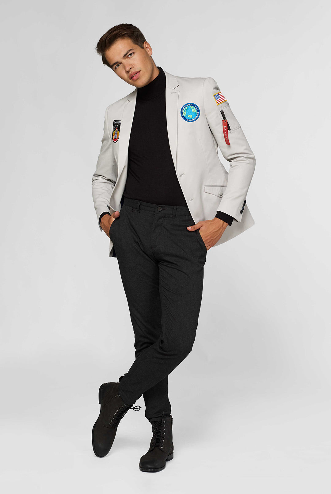 Astronaut Space Grey | Men's Blazer | OppoSuits Deluxe US 44 Astronaut Space Grey | Men's Blazer | OppoSuits Deluxe US 44