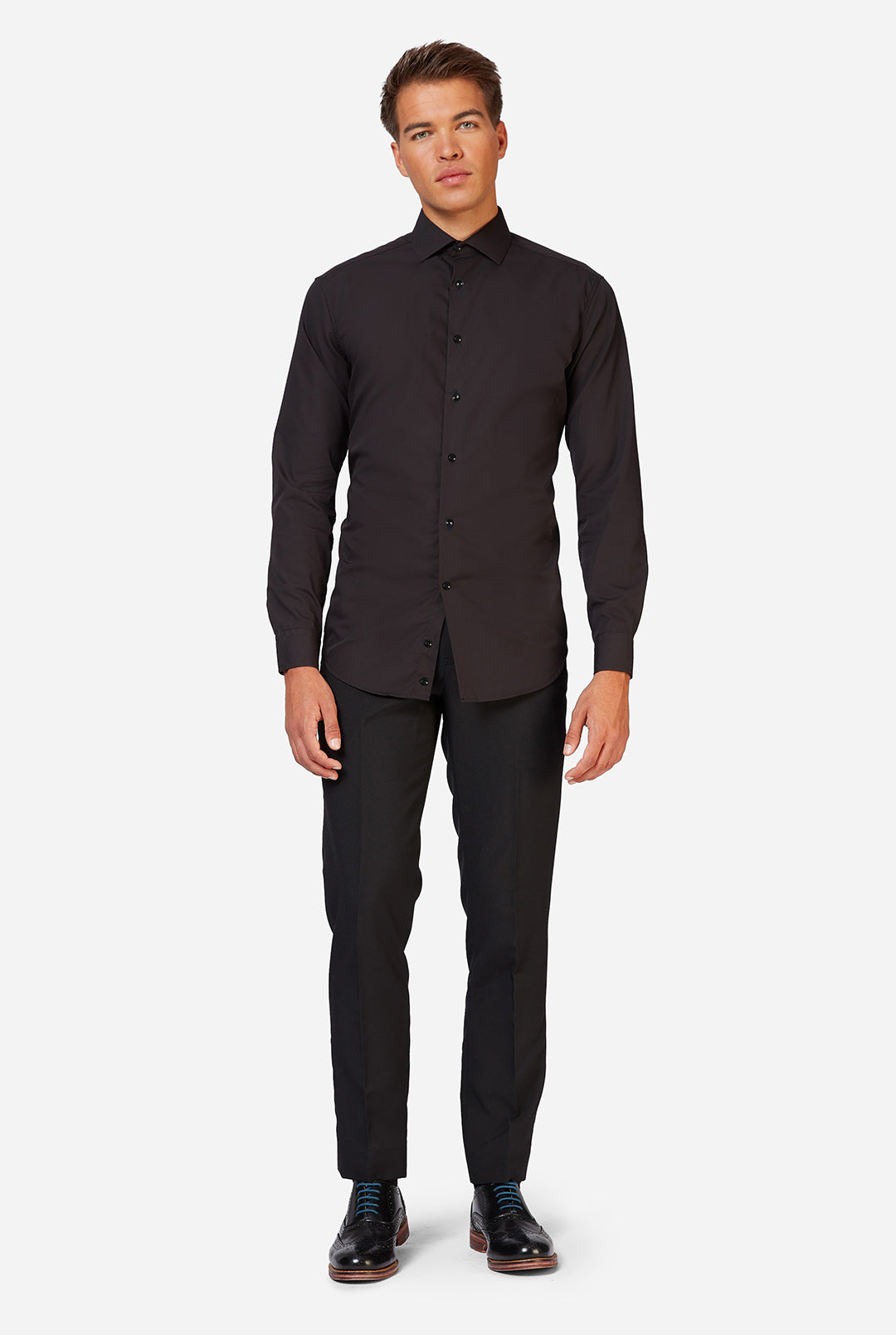 OppoSuits Black Men's Black Knight Shirt OppoSuits Black Men's Black Knight Shirt