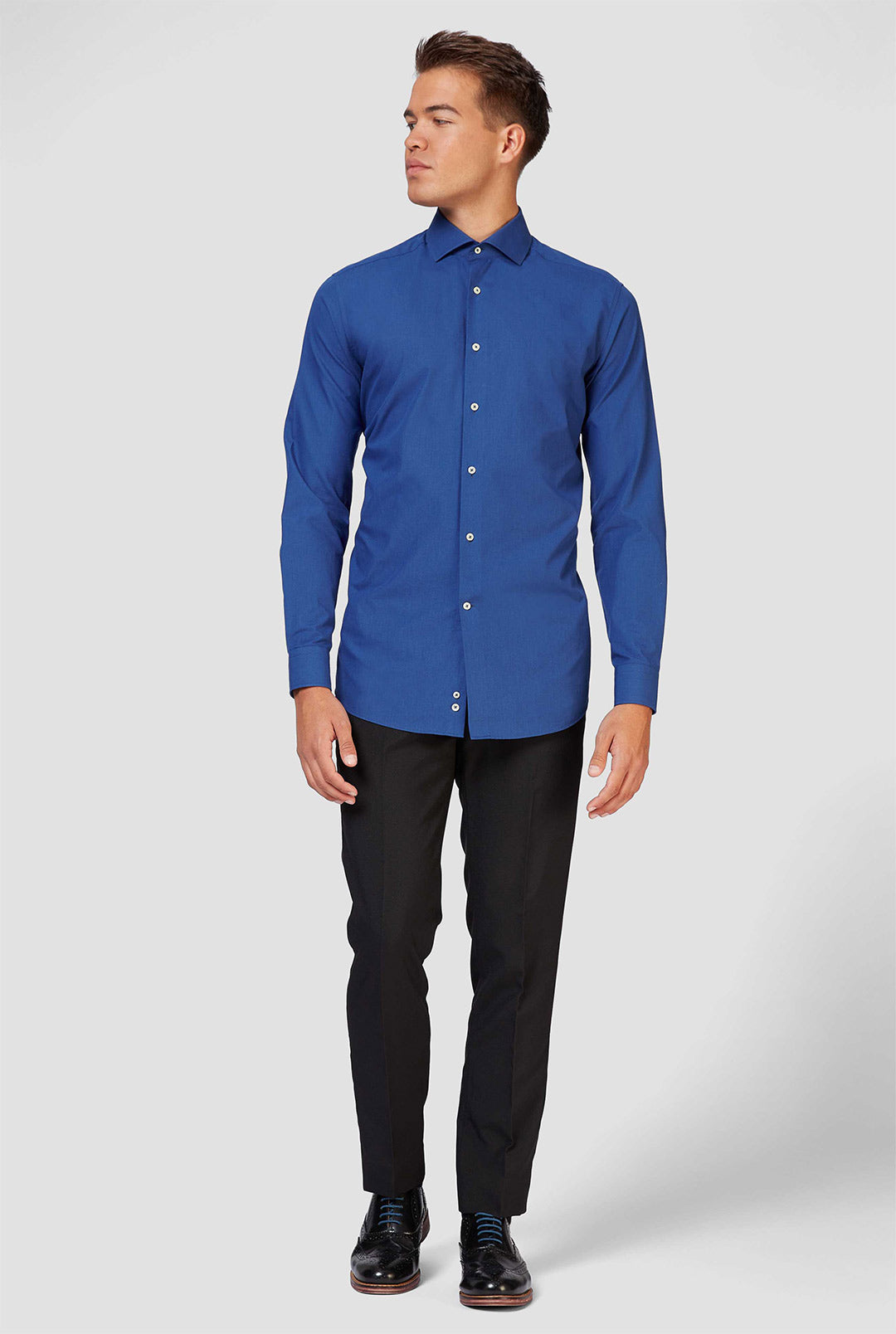 dark blue dress shirt with grey pants OppoSuits - Navy Royale Detachable Long Sleeves Quinceanera and unique Combination Kids clothes stores near me Size:5x