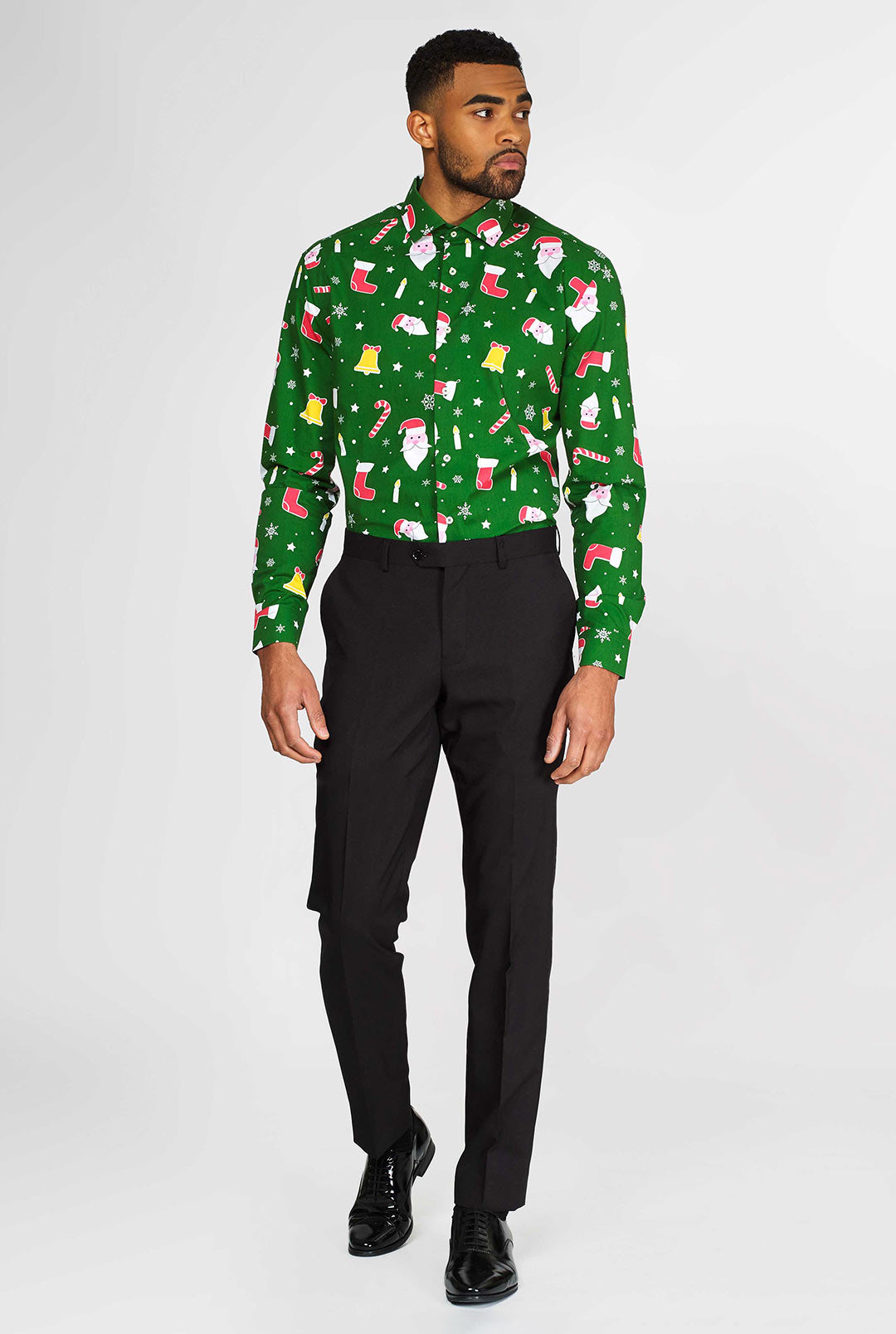 OppoSuits Men's Santaboss Christmas Shirt - Multi - Size XL OppoSuits Men's Santaboss Christmas Shirt - Multi - Size XL