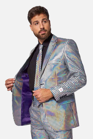Man wearing Disco suit 