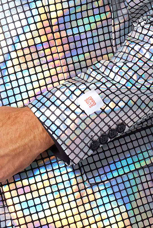 Man wearing Disco suit 