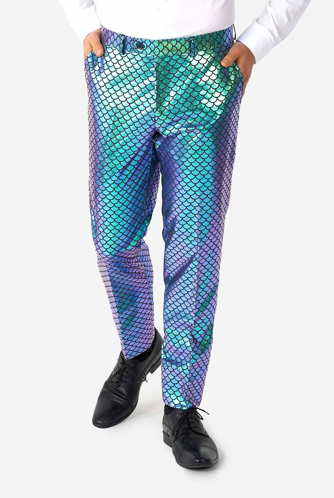 fish accessory small rappy suit Fancy Fish | Shiny Blue Fish Scale Suit