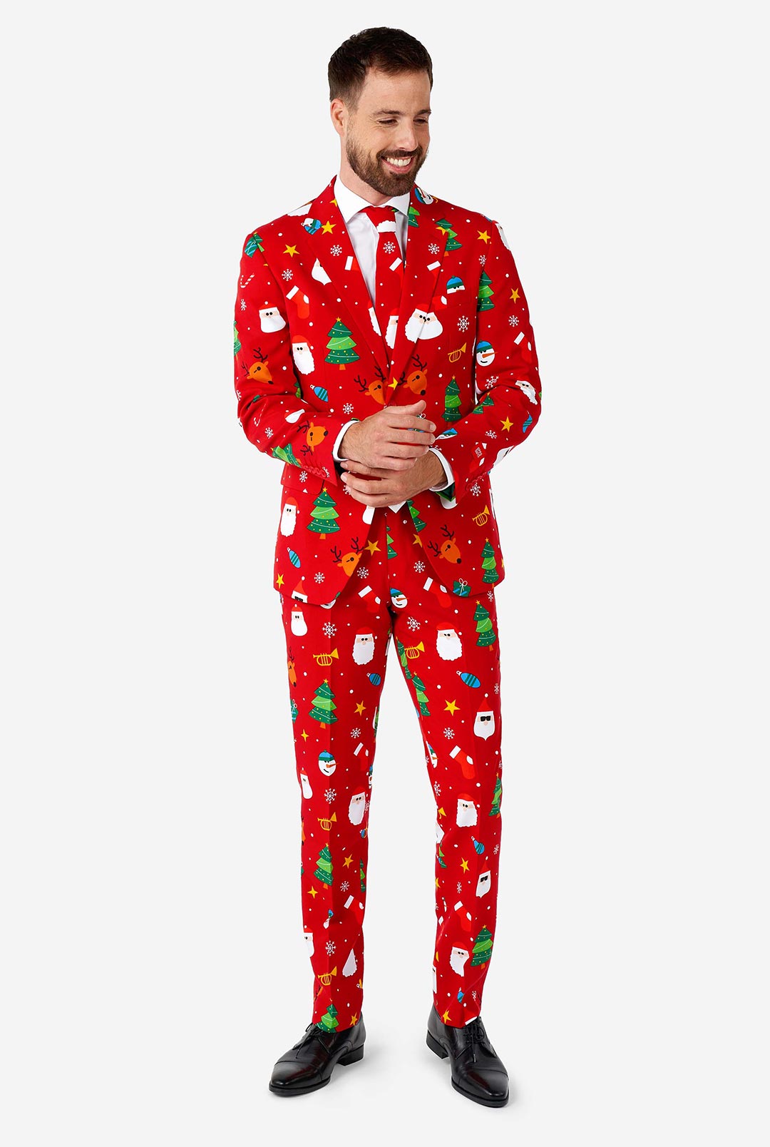 christmas dresses for men Festivity Red Suit | Men's Suit Featuring a bold red Size:10.0 easter edit Lady Black Tie -