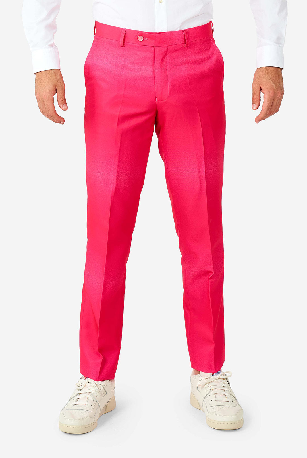 hot pink mens dress pants Men's Hot Pink Tuxedo Dinner Jacket + Pants With Shawl Lapel Slim Fit 2-piece Suit Weddings, Prom 2026s Fuchsia Color Usa Outlet 34 Short or Extra