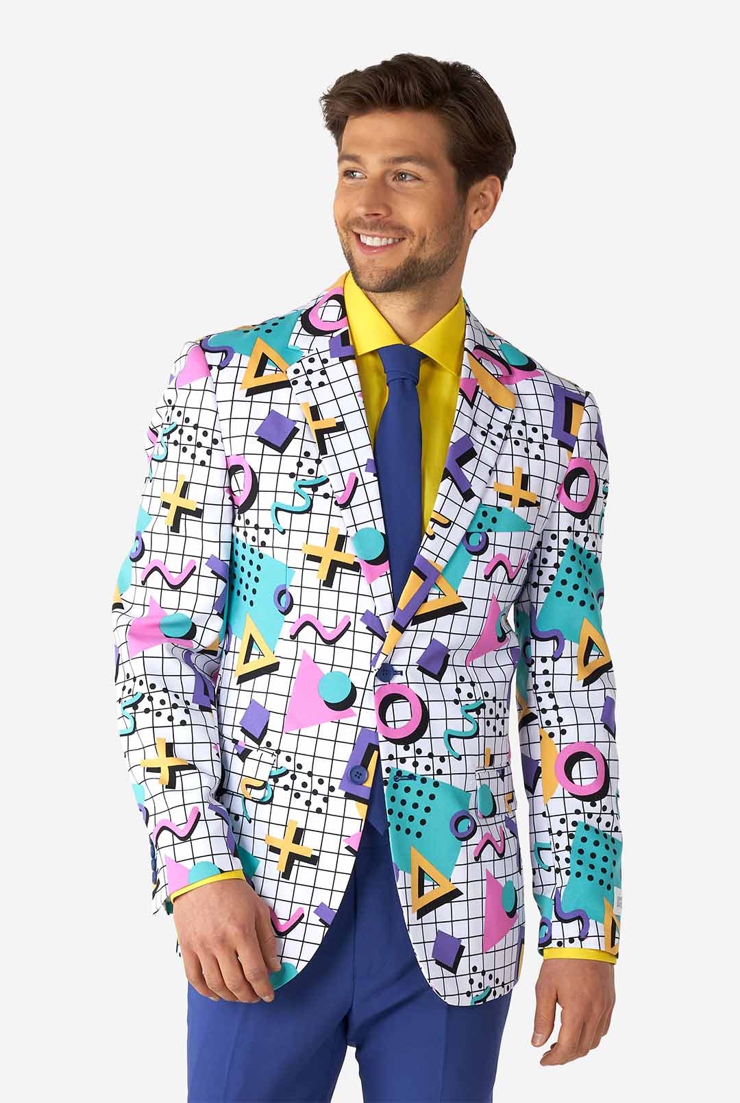 OppoSuits Men's Memphis Master 80's Retro Suit, 52