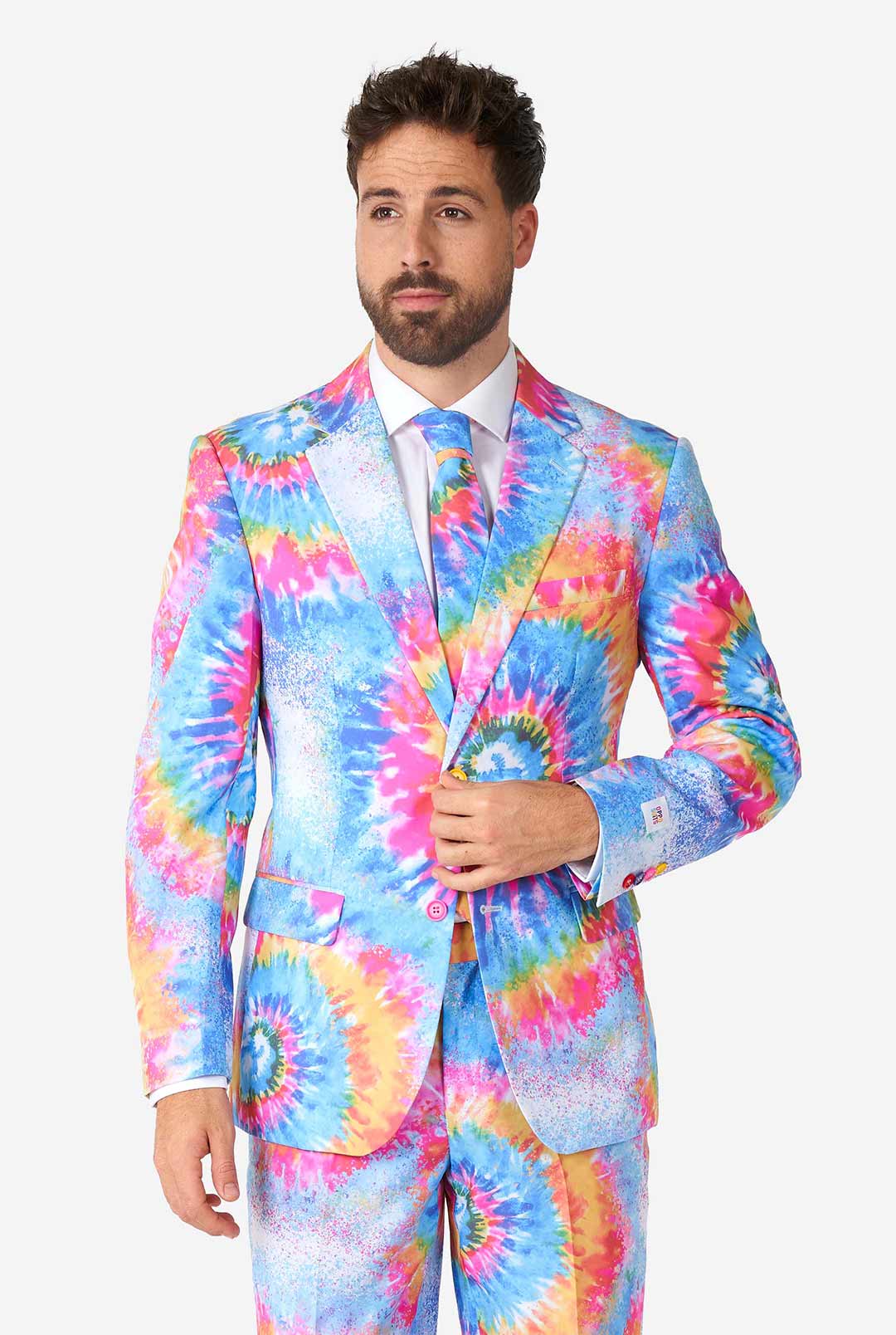 OppoSuits Men's Suits - Slim Fit - Mr. Tie Dye, 38 OppoSuits Men's Suits - Slim Fit - Mr. Tie Dye, 38