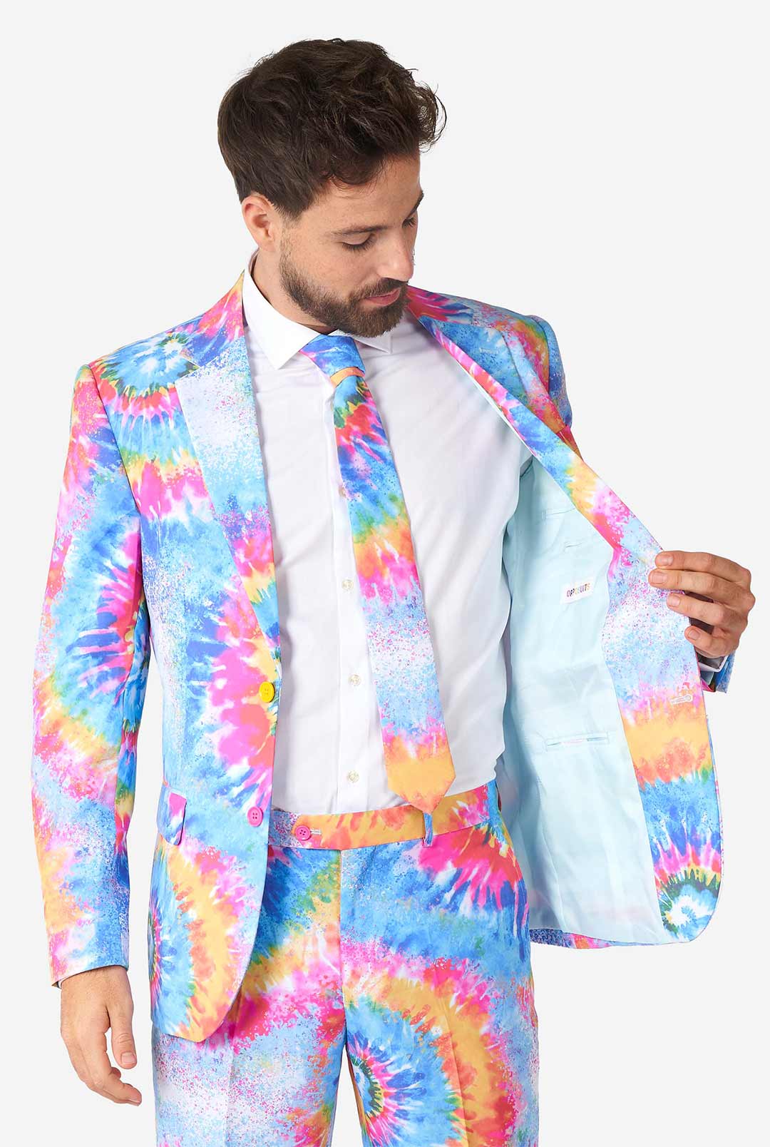 OppoSuits - Mr. Tie Dye - Rainbow Pride Suit OppoSuits - Mr. Tie Dye - Rainbow Pride Suit