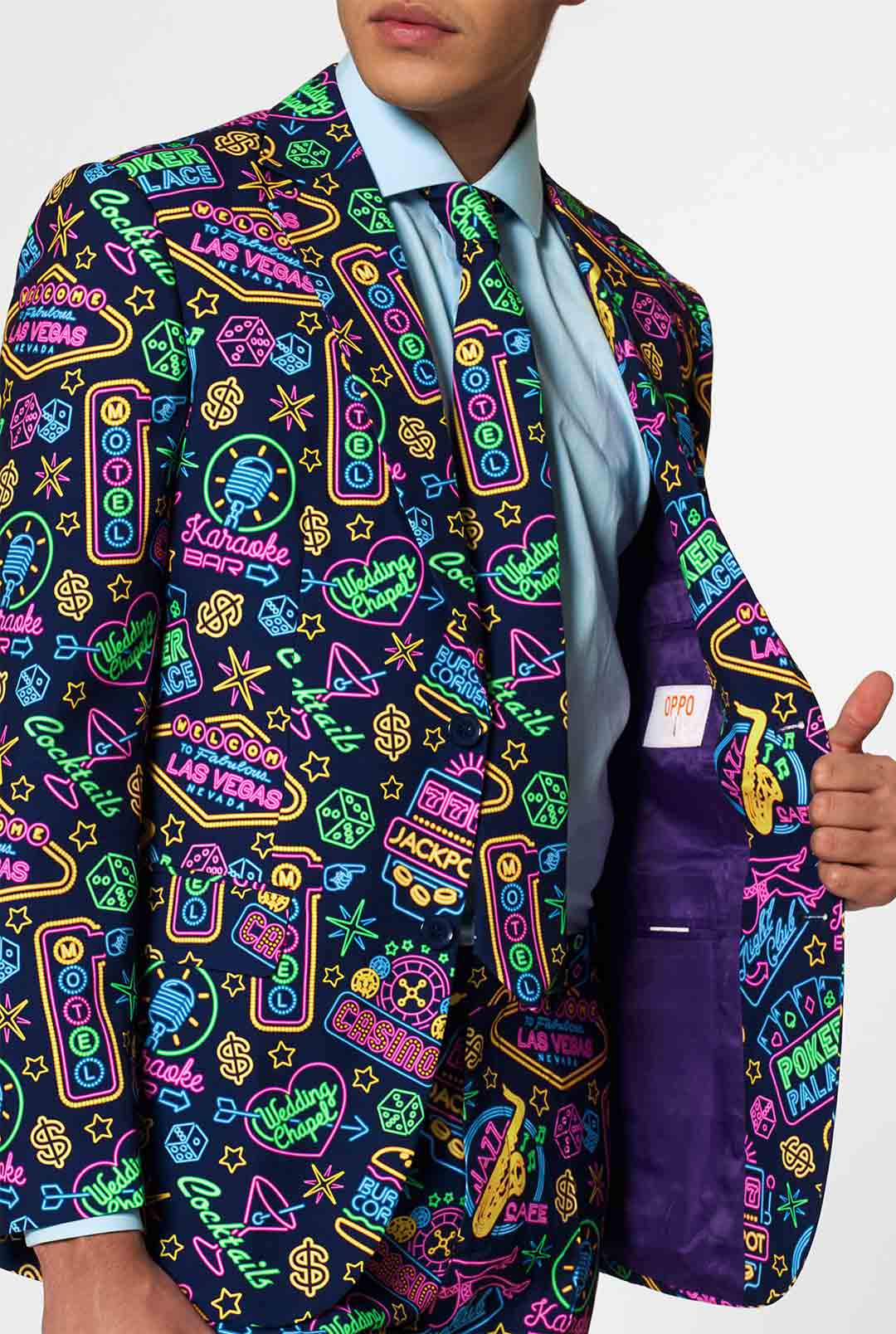 Opposuits Men's Mr. Vegas Casino Suit, Size: 42, Multicolor Opposuits Men's Mr. Vegas Casino Suit, Size: 42, Multicolor