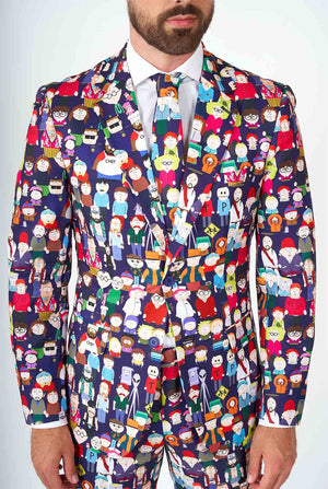 Man wearing Southpark men's suit