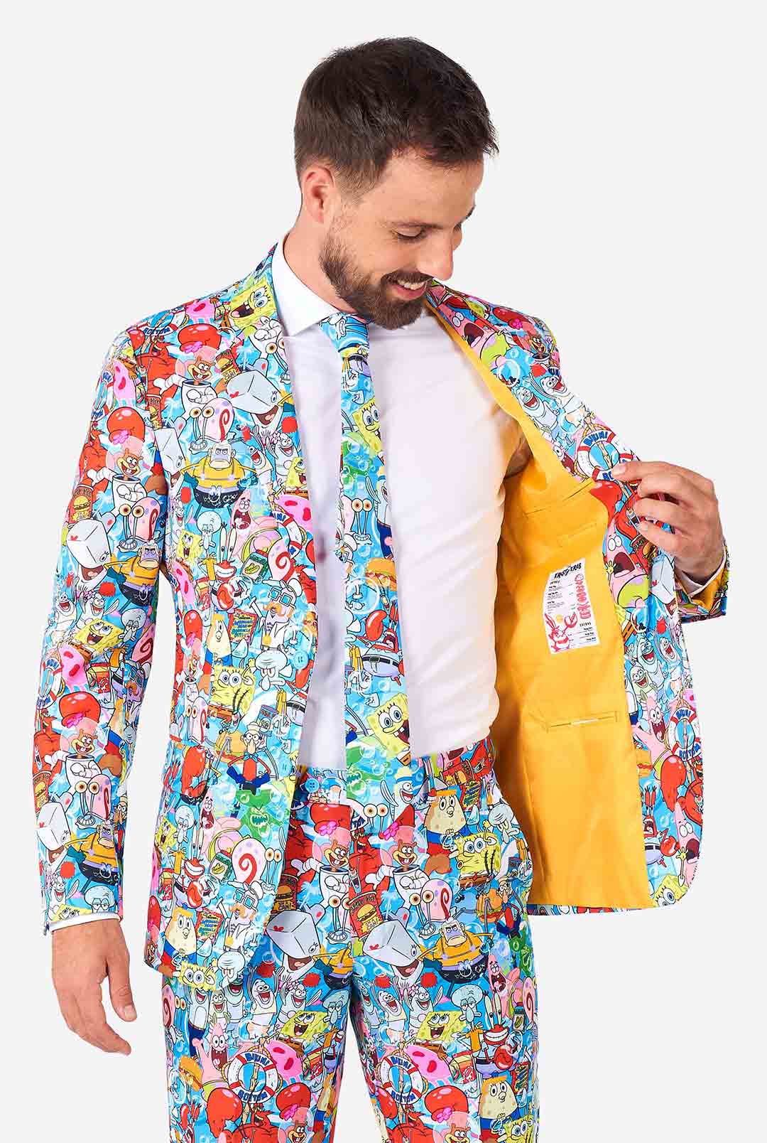 spongebob dress SpongeBob Frenzy | SpongeBob print Men's Suit