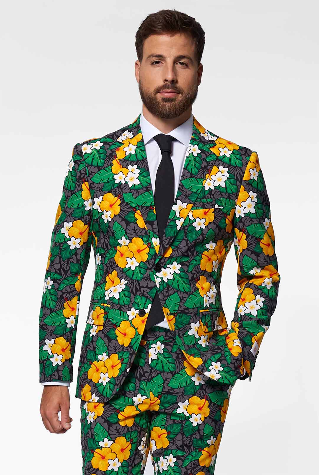 OppoSuits - Tropical Treasure - Men's Suit with Flower print OppoSuits - Tropical Treasure - Men's Suit with Flower print