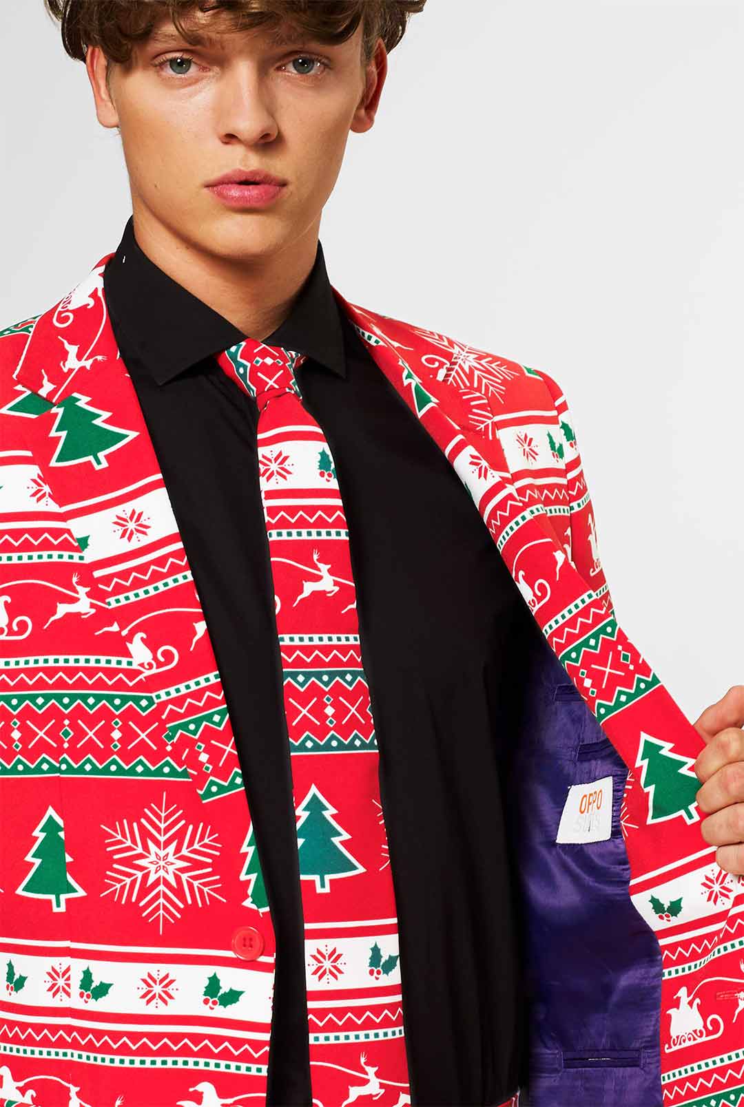 OppoSuits Men's Winter Wonderland Suit OppoSuits Men's Winter Wonderland Suit