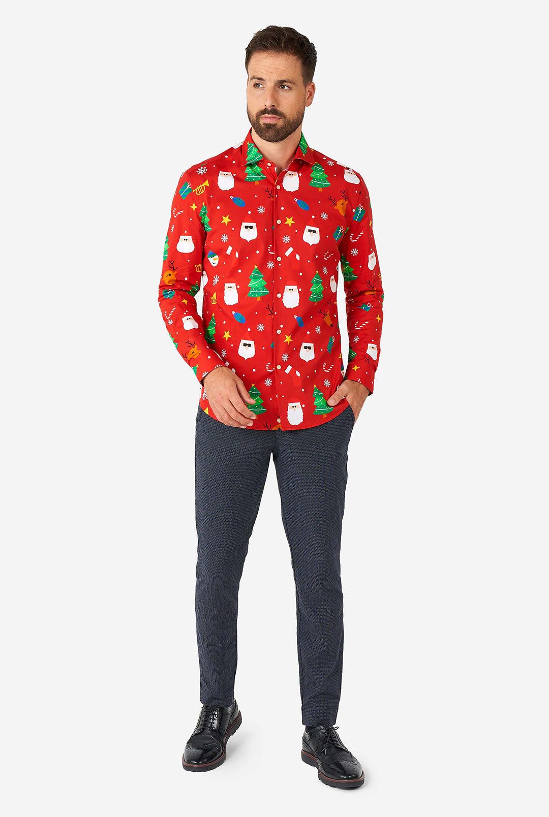 holiday dress shirt men Festivity Red | Men's Christmas Shirt Short women dress, African فستان زفاف مرصع بالكريستال than seek no further Color:Black Suede
