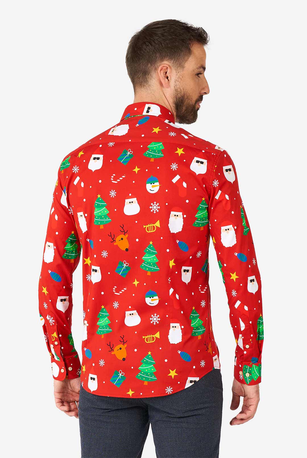 Festivity Red Shirt | Men's Christmas Shirt