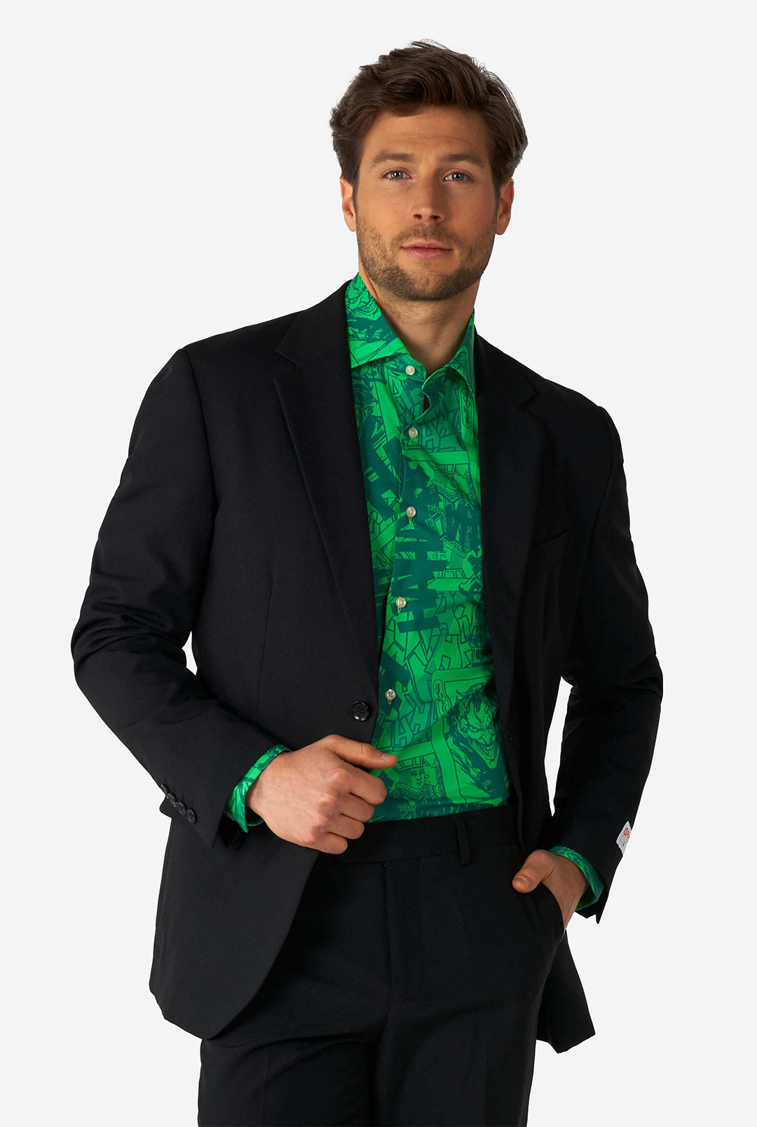 joker green dress shirt Amazon.com: Mainfini Adult Men's Joker Costumes 3 Piece Set Halloween Theme Party Funny Classic Dark Horror Knight Movie Regular Fit Novelty Fashion Comfy Purper Graphic Shirt Green Vest Tie Suit Outfit S :
