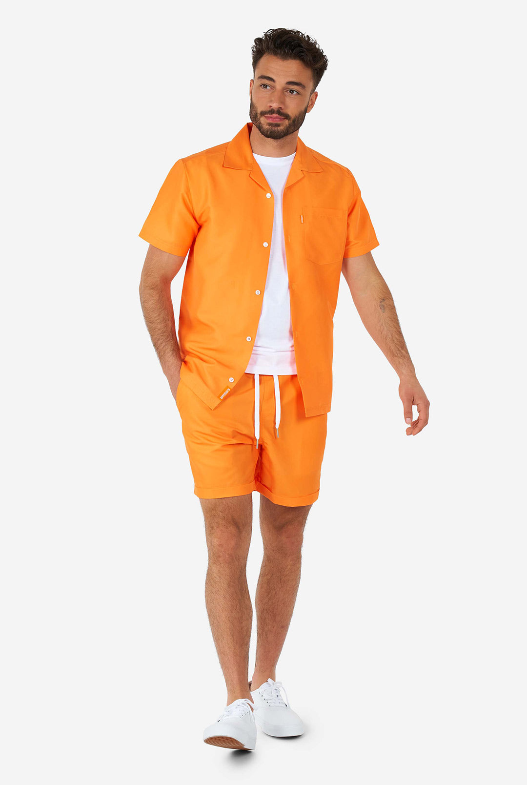 mens orange dress shorts Corduroy Salvador Shorts