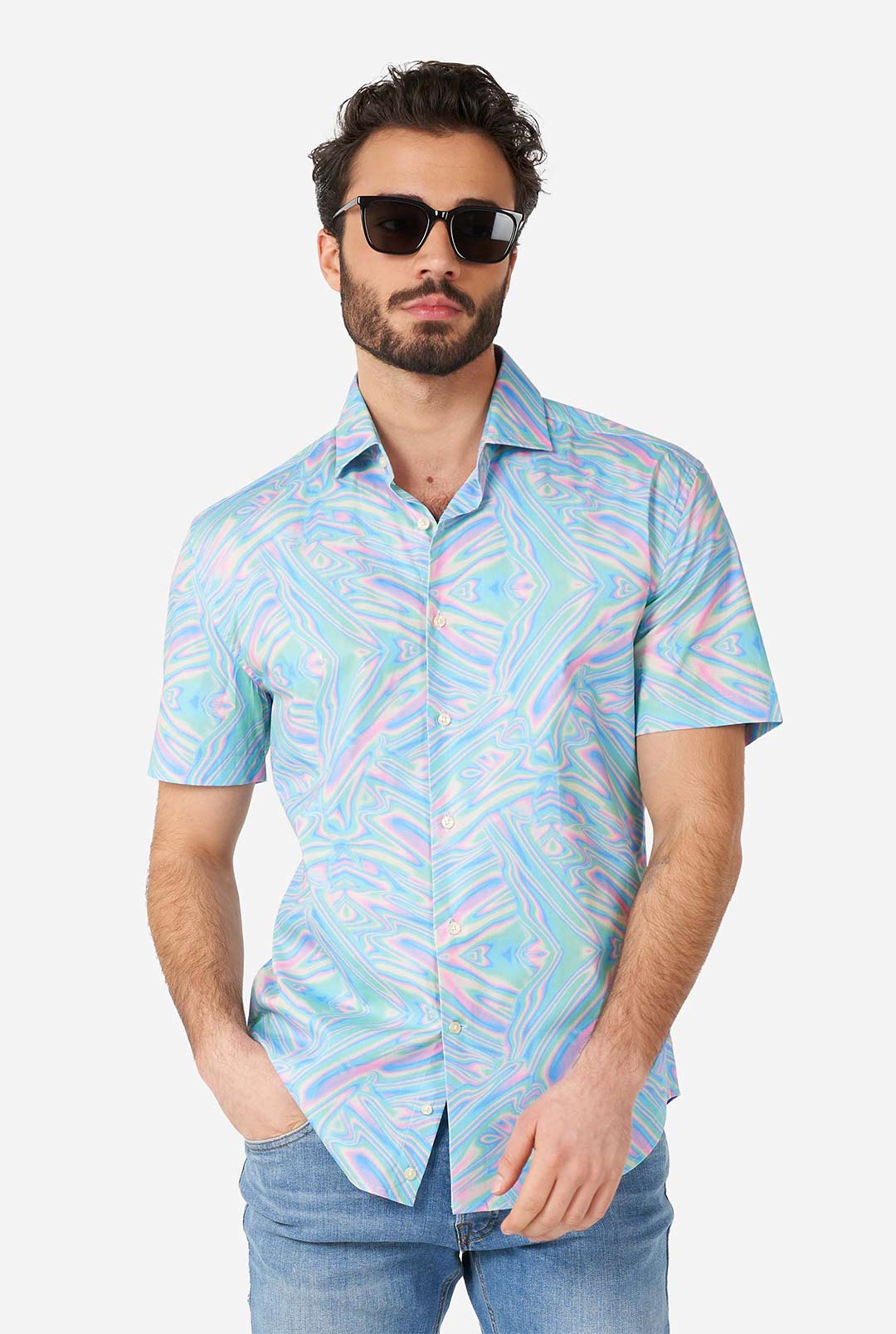Holoperfect Summer Shirt | Short Sleeved Men's Shirt Holoperfect Summer Shirt | Short Sleeved Men's Shirt