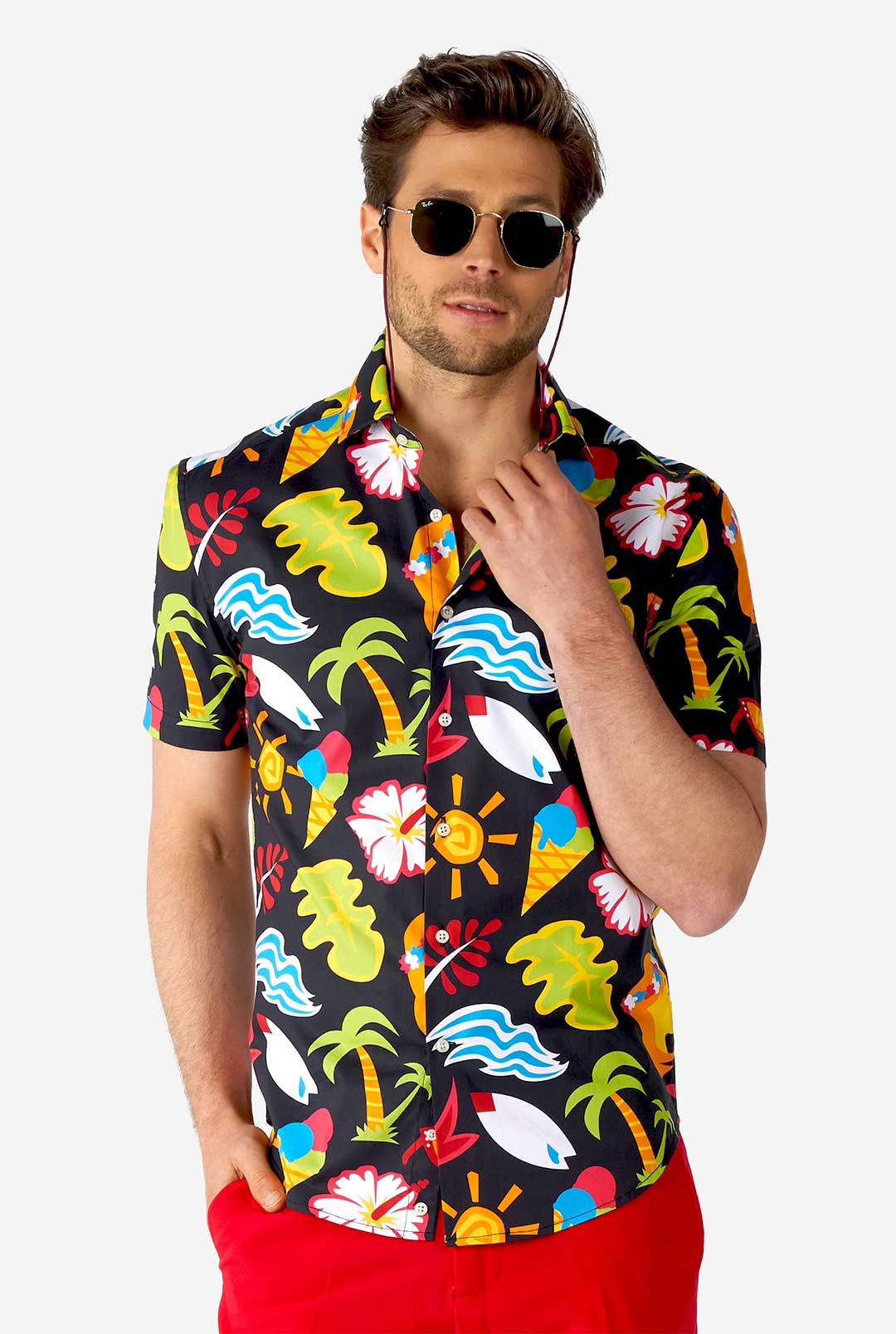 tropical dress shirts for men Men's Hawaiian Shirts