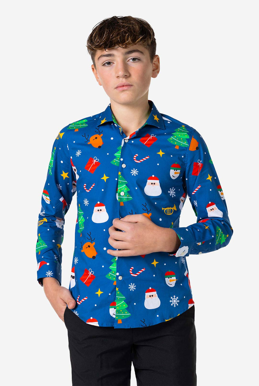 dress shirts for teenage guys OppoSuits Big Boys Knight Solid Shirt