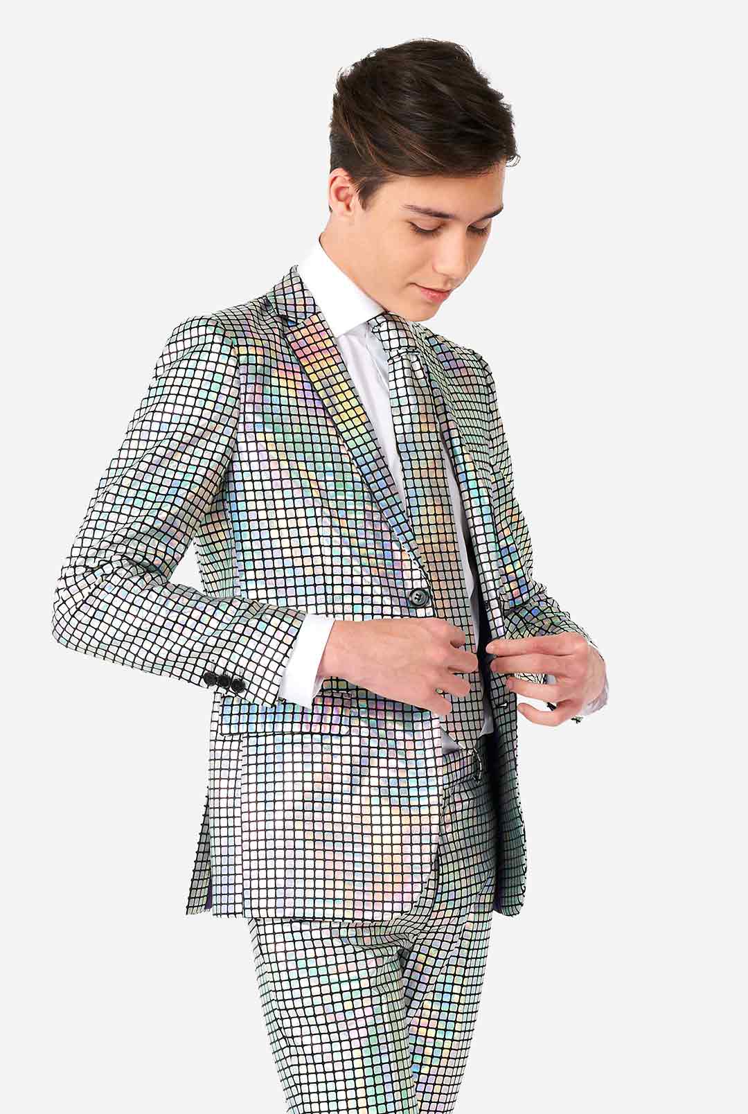 Discoballer Teen Boys | Disco Ball Party Suit | OppoSuits US 16Y Discoballer Teen Boys | Disco Ball Party Suit | OppoSuits US 16Y