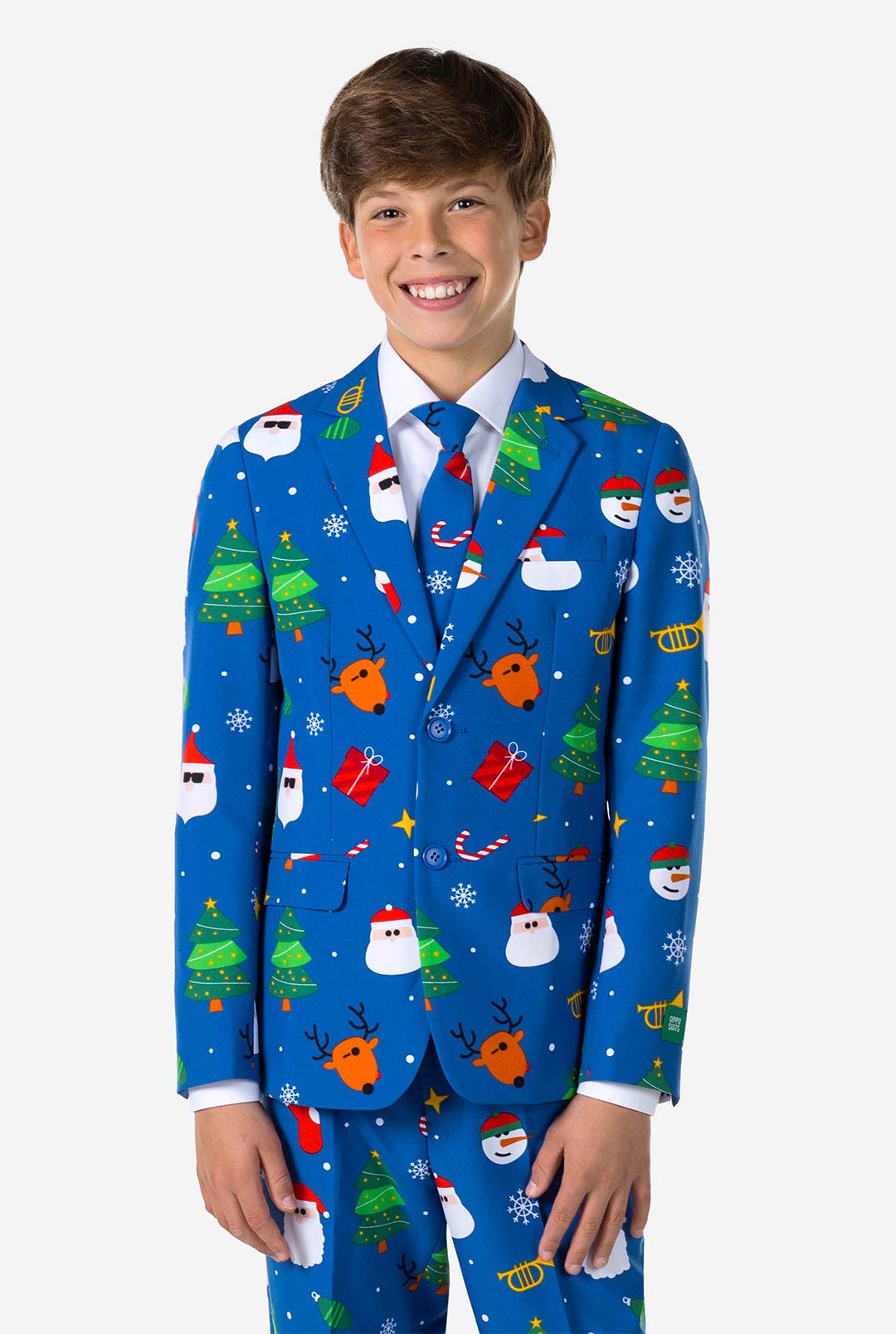 Festivity Blue Teen Boys | Blue Christmas Suit